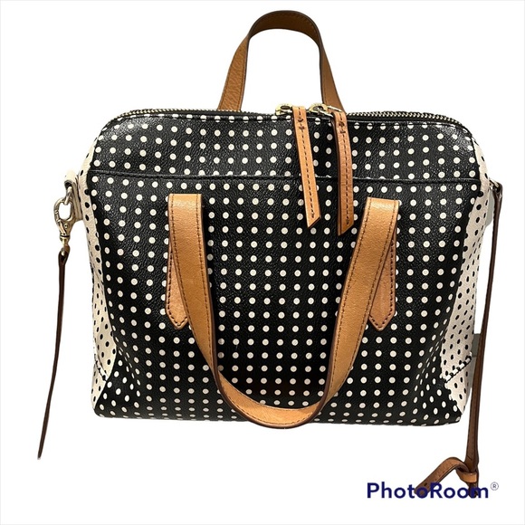Fossil Sydney Polka Dot Satchel - Picture 5 of 15